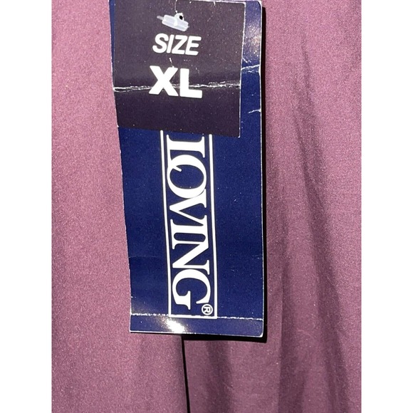 NEW LA Loving Men’s Size XL V-Neck Pullover Golf Windbreaker Burgundy Jacket - Picture 5 of 7